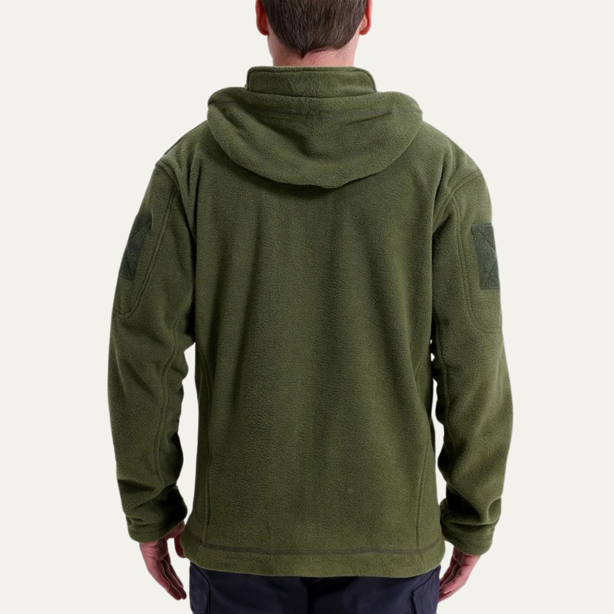 Men's Insulated Tactical Fleece Hoodie with Multiple Pockets