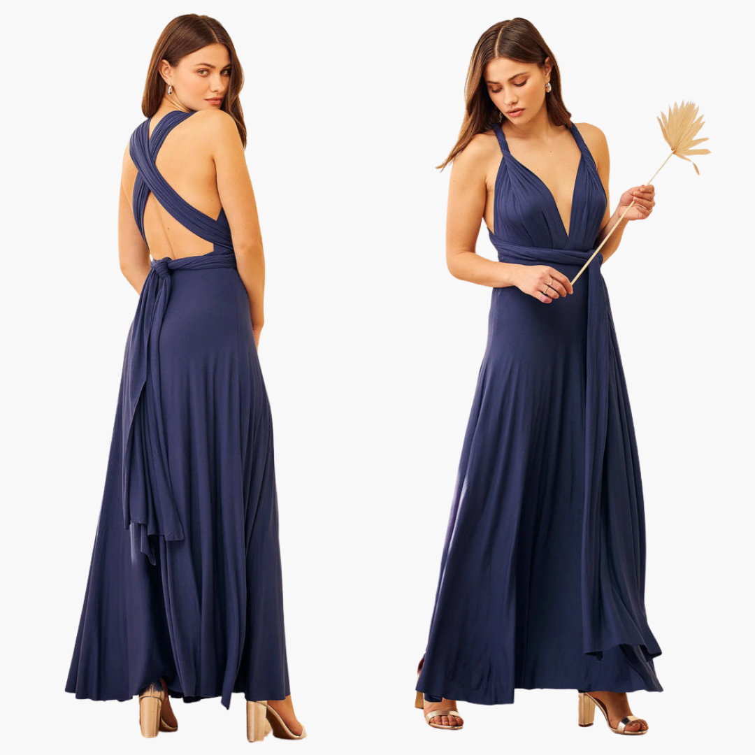 Elegant V-Neck Formal Women's Gala Dress