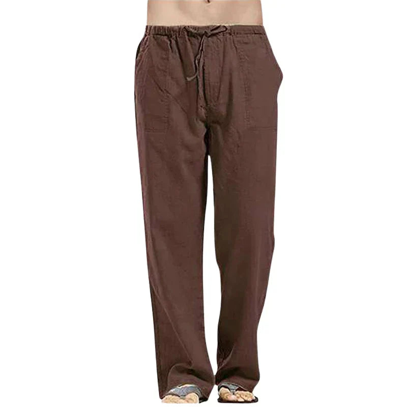 Comfortable Linen Mens Relaxed Fit Pants