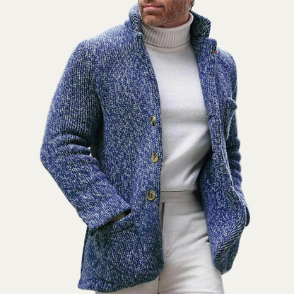 Men's Cozy Knit Button Cardigan Sweater