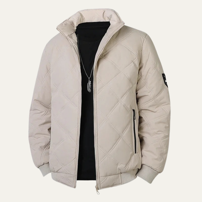Thermal Insulated Men's Quilted Fleece Winter Coat