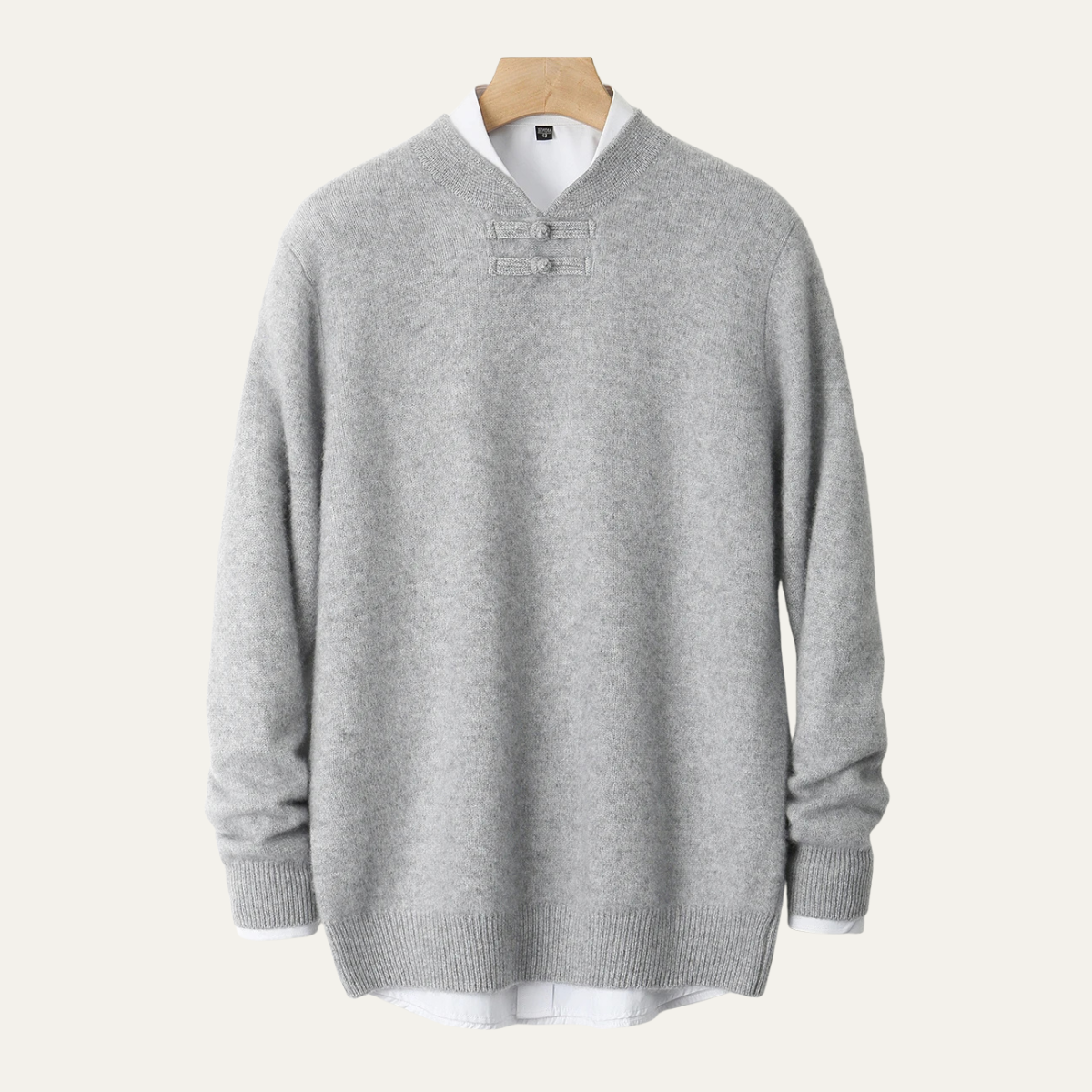 Luxury Men's Crew Neck Cashmere Knit Sweater