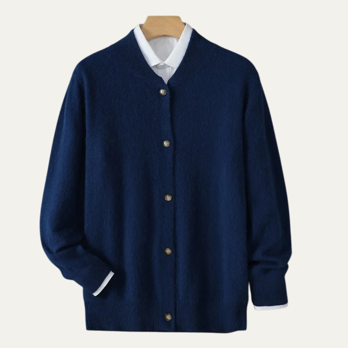 Luxury Men's Cashmere Button Cardigan Sweater
