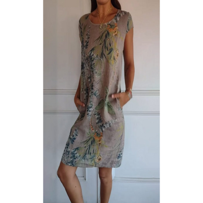 Relaxed Fit Crew Neck Dress
