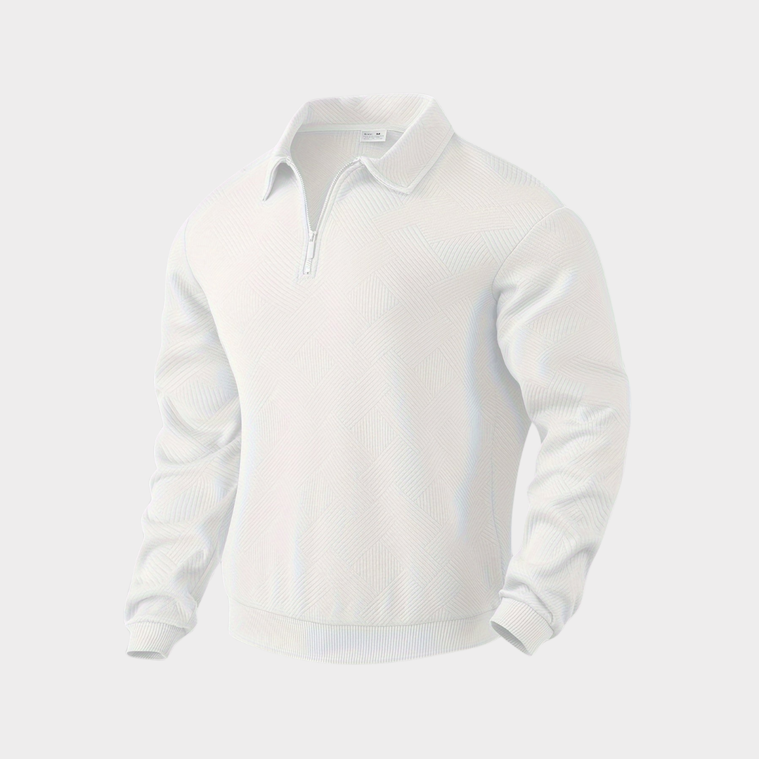 Classic Mens Quarter Zip Sweater