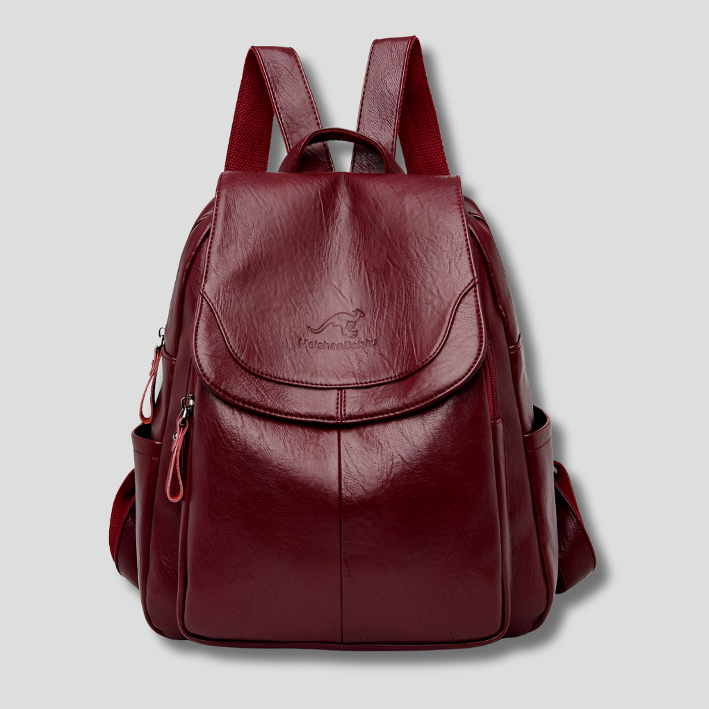 Secure Chic Ladies Leather Backpack