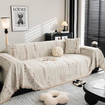 Soft Cream Colored Sofa Slipcover