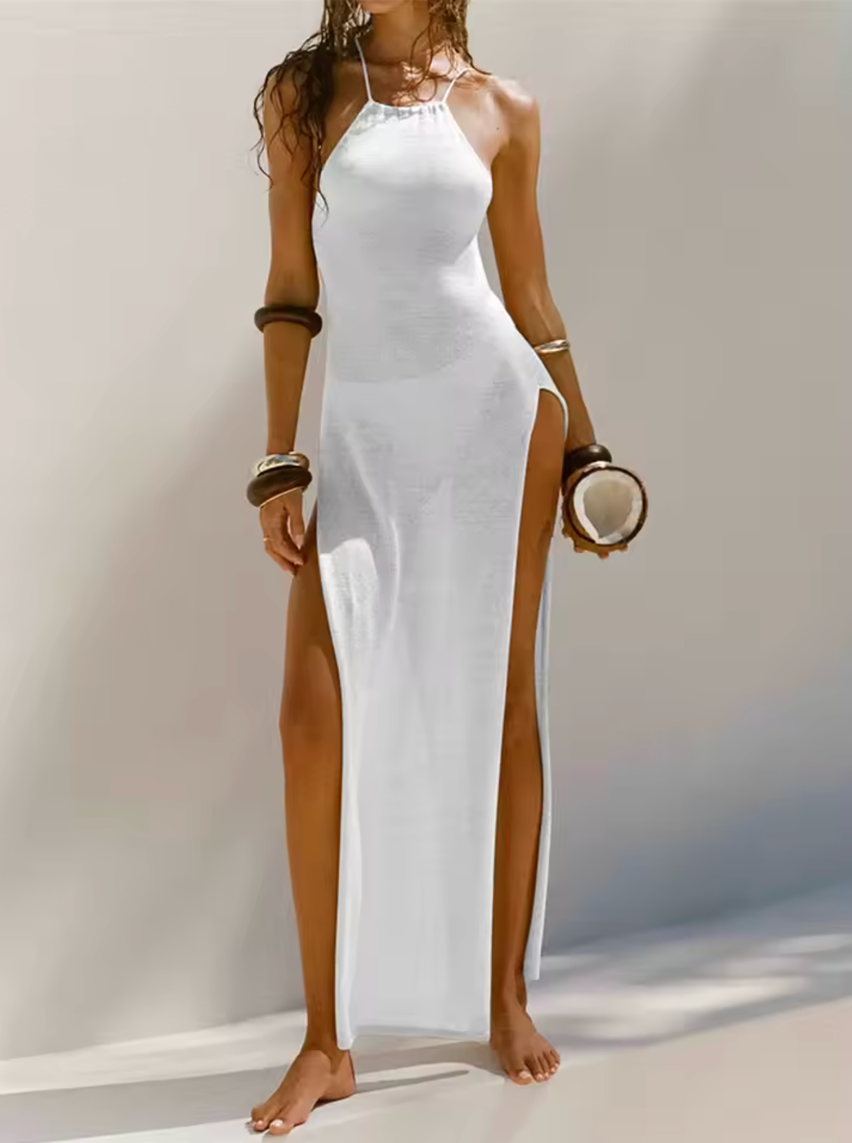 Long Flowy Women's Summer Maxi Dress