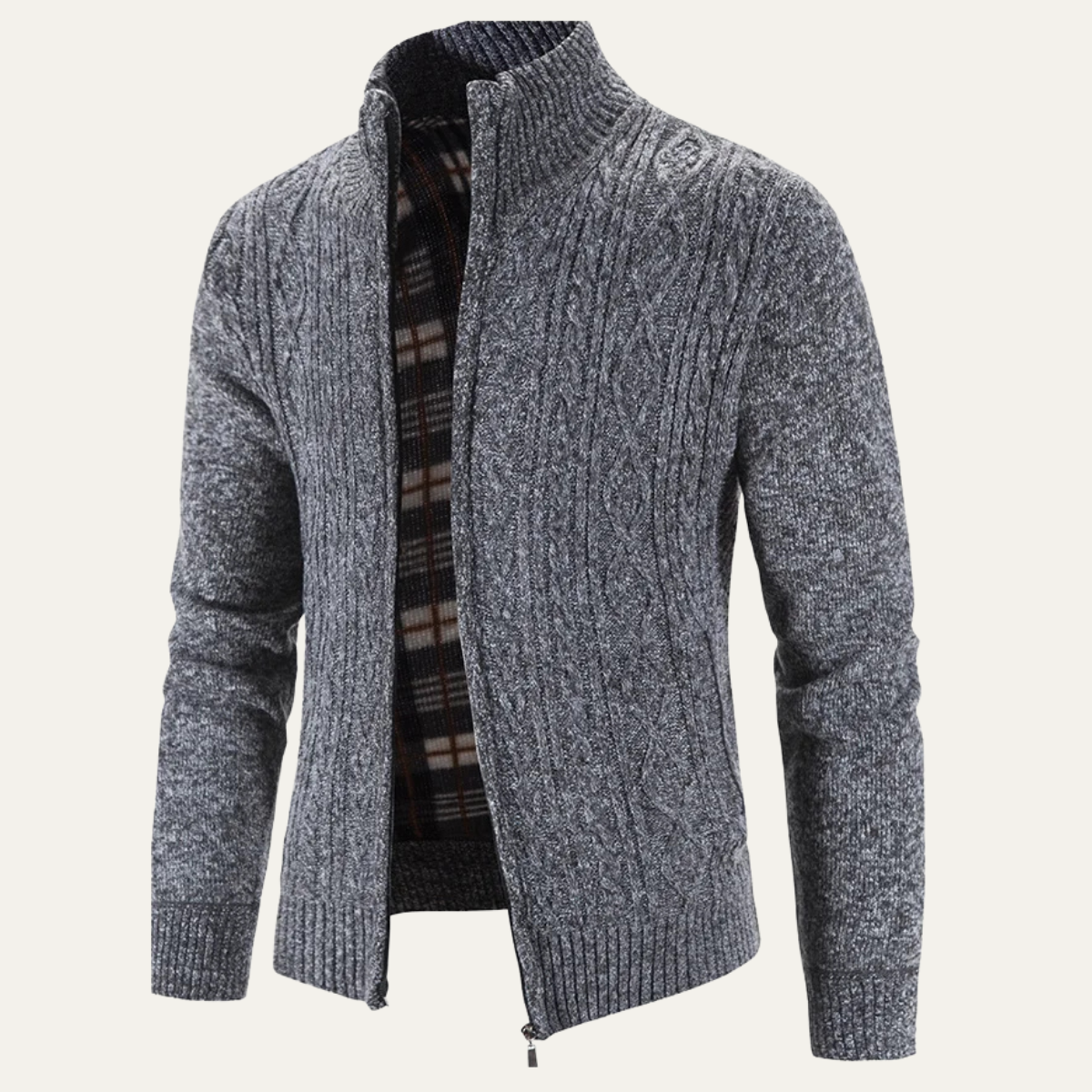 Cozy Men's Fleece Zipper Jacket