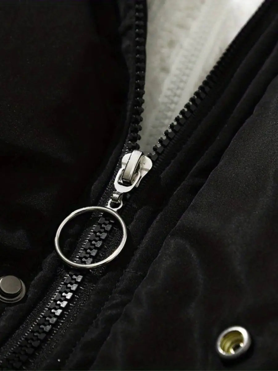 Warm Hooded Streetwear Parka Jacket