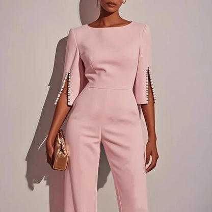 Luxurious High Waist Beaded Jumpsuit for Women