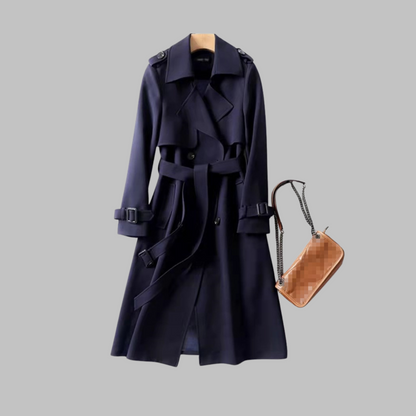 Tia - Chic Mid-Length Relaxed Fit Coat
