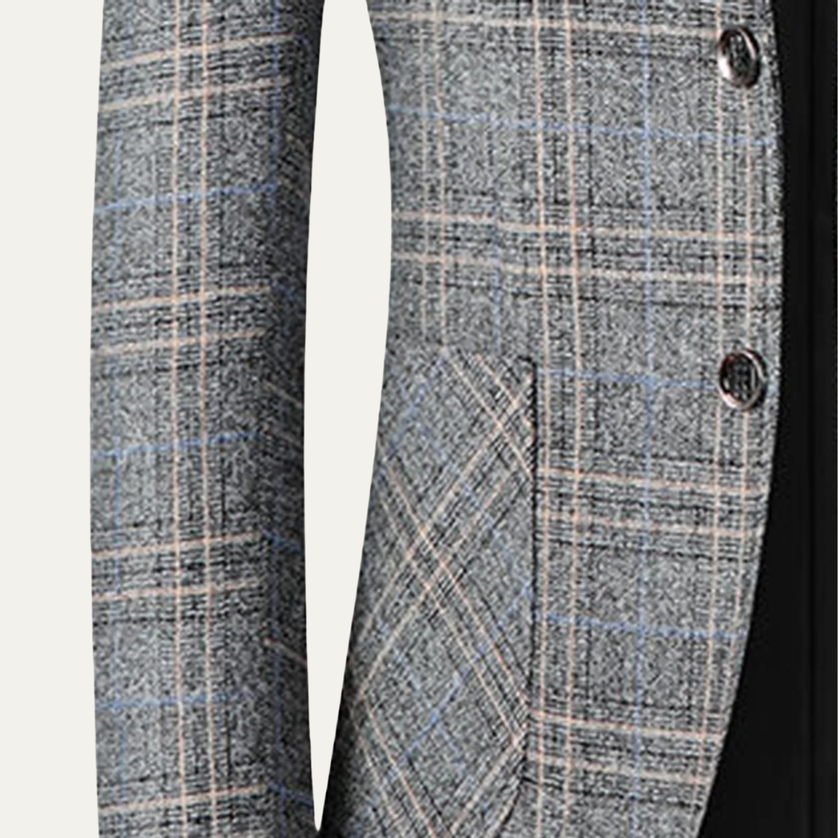 Slim Fit Checked Blazer for Men