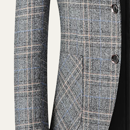 Slim Fit Checked Blazer for Men