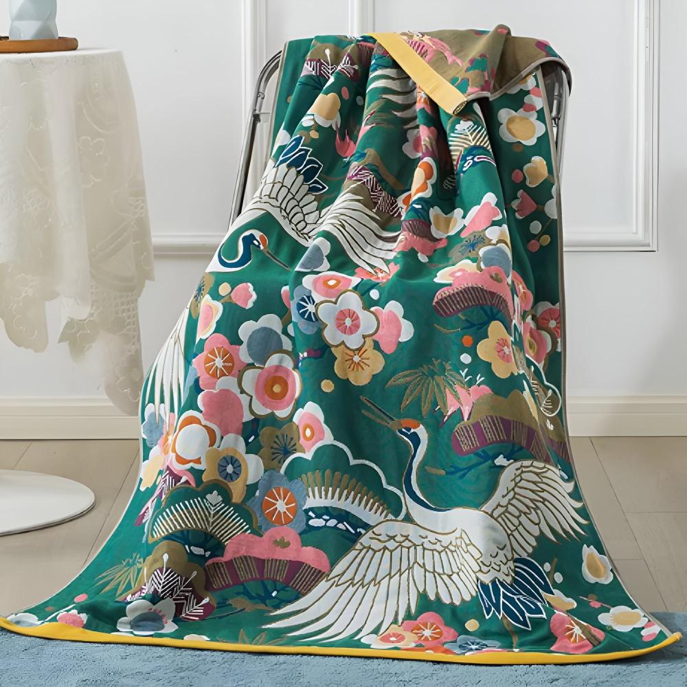 Soft Floral Luxury Bath Towel