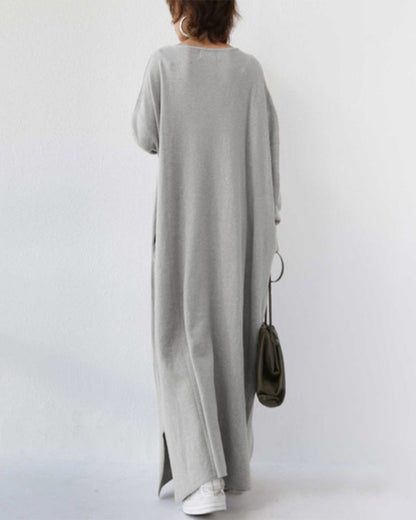 Stylish Long Sleeve Winter Maxi Dress for Women