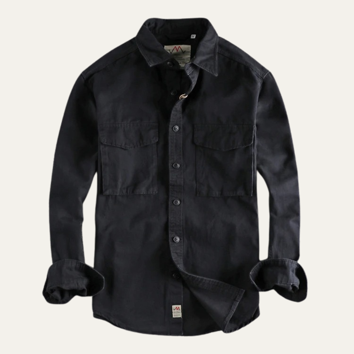 Reliable Men's Cotton Work Shirt with Pocket Storage