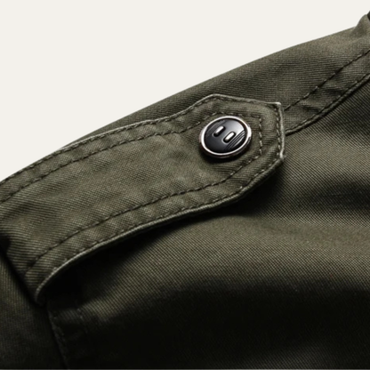 Rugged Men's Tactical Cargo Jacket