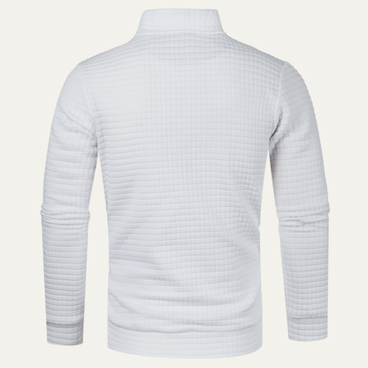Comfortable Men's Breathable Quarter Zip Fleece Sweater