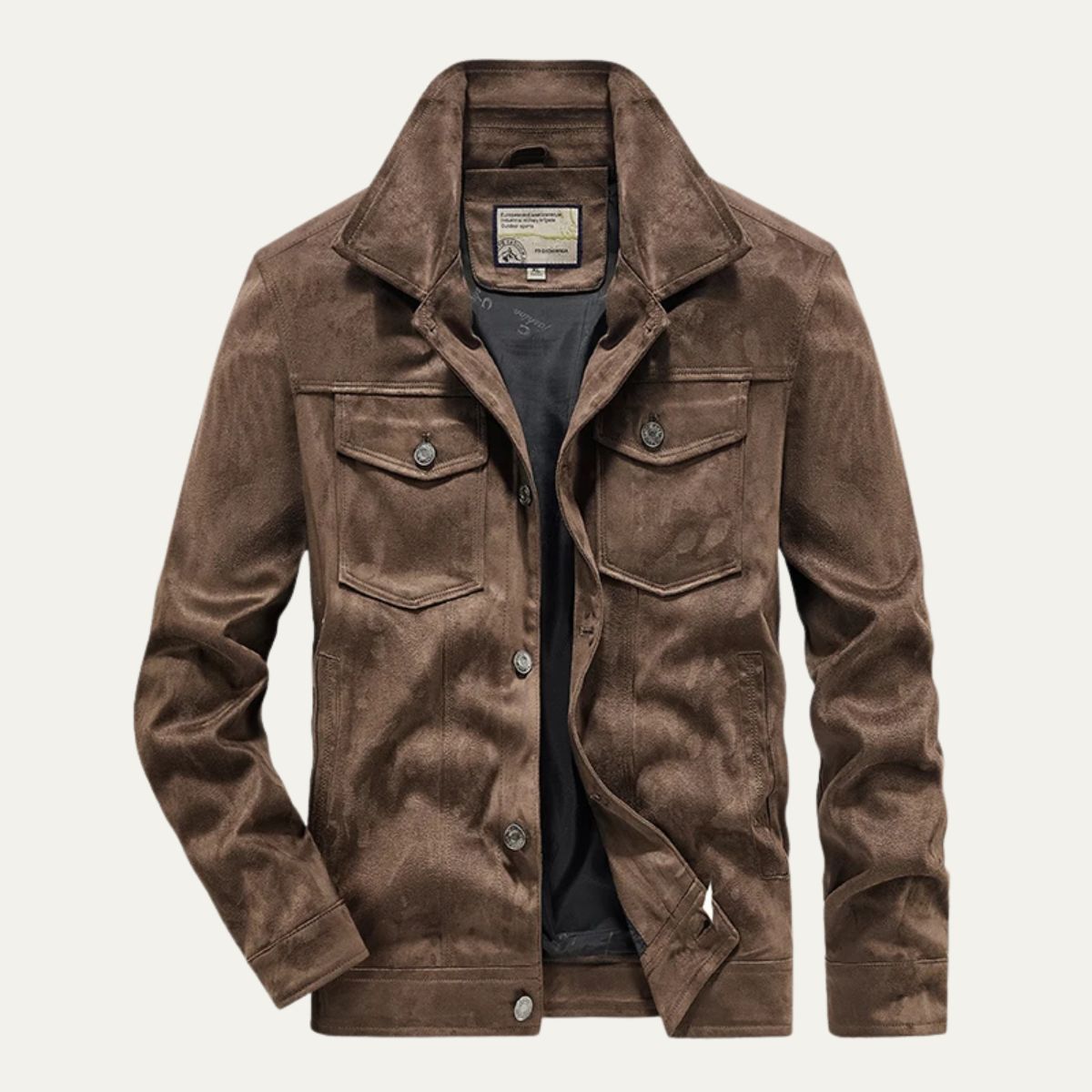 Classic Leather Cargo Coat for Men - Durable Everyday Wear - Nocini