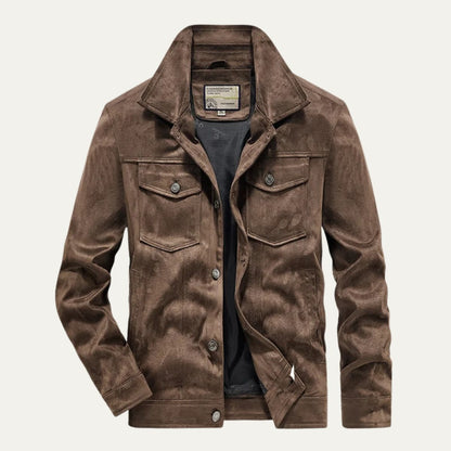 Classic Leather Cargo Coat for Men - Durable Everyday Wear - Nocini