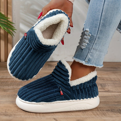 Warm Cozy Women's Slipper Shoes with Grip Soles