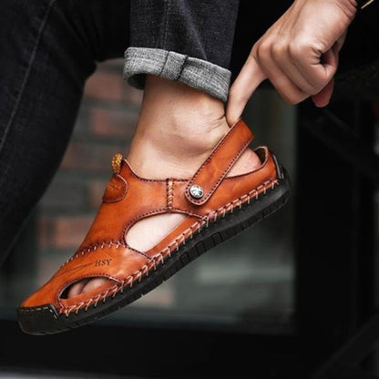 Comfortable Men's Airy Leather Sandals