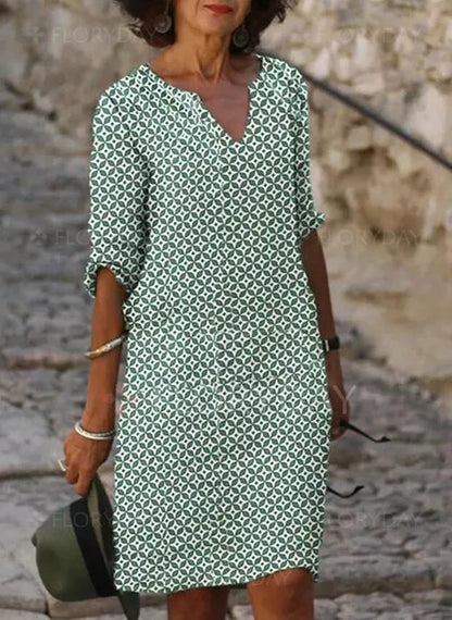 Short Sleeve Casual Mini Dress for Women - Nocini