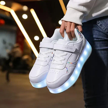 Fun Glow Wheels Sneakers - Olytrend