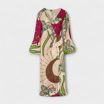 Elegant Long Tie Waist Maxi Dress