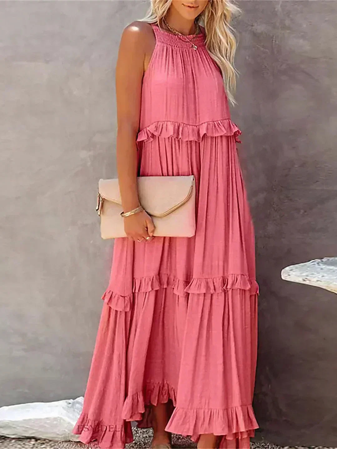 Chic Ruffle Strapless Summer Dress