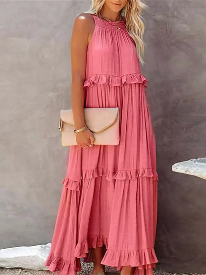 Chic Ruffle Strapless Summer Dress