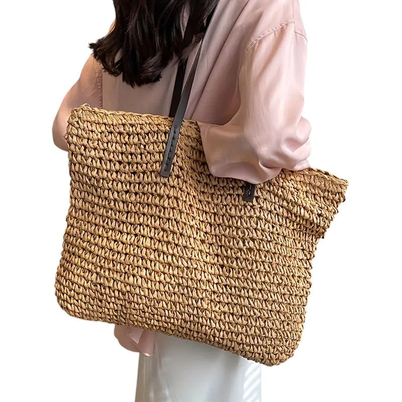 Practical Woven Shopping Bag for Daily Use