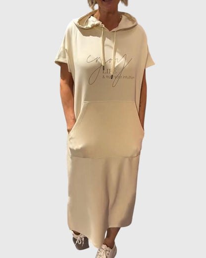 Relaxed Fit Hooded Dress
