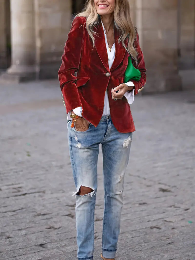 Luxurious Soft Velvet Jacket