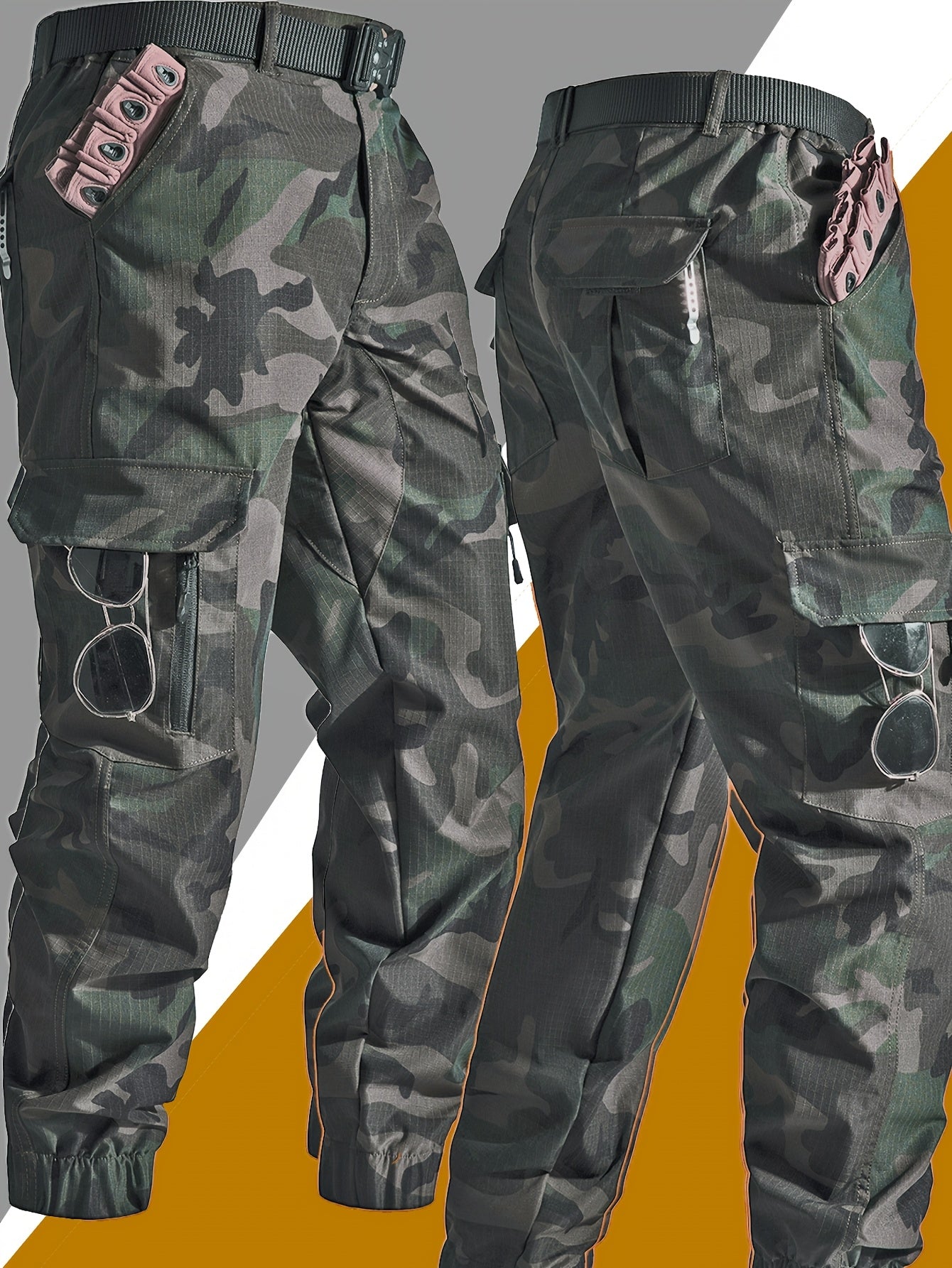 Practical Cargo Camo Work Pants