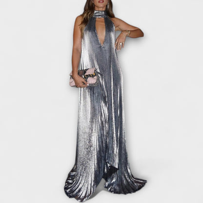 Sparkling Ruffled A-Line Formal Evening Dress