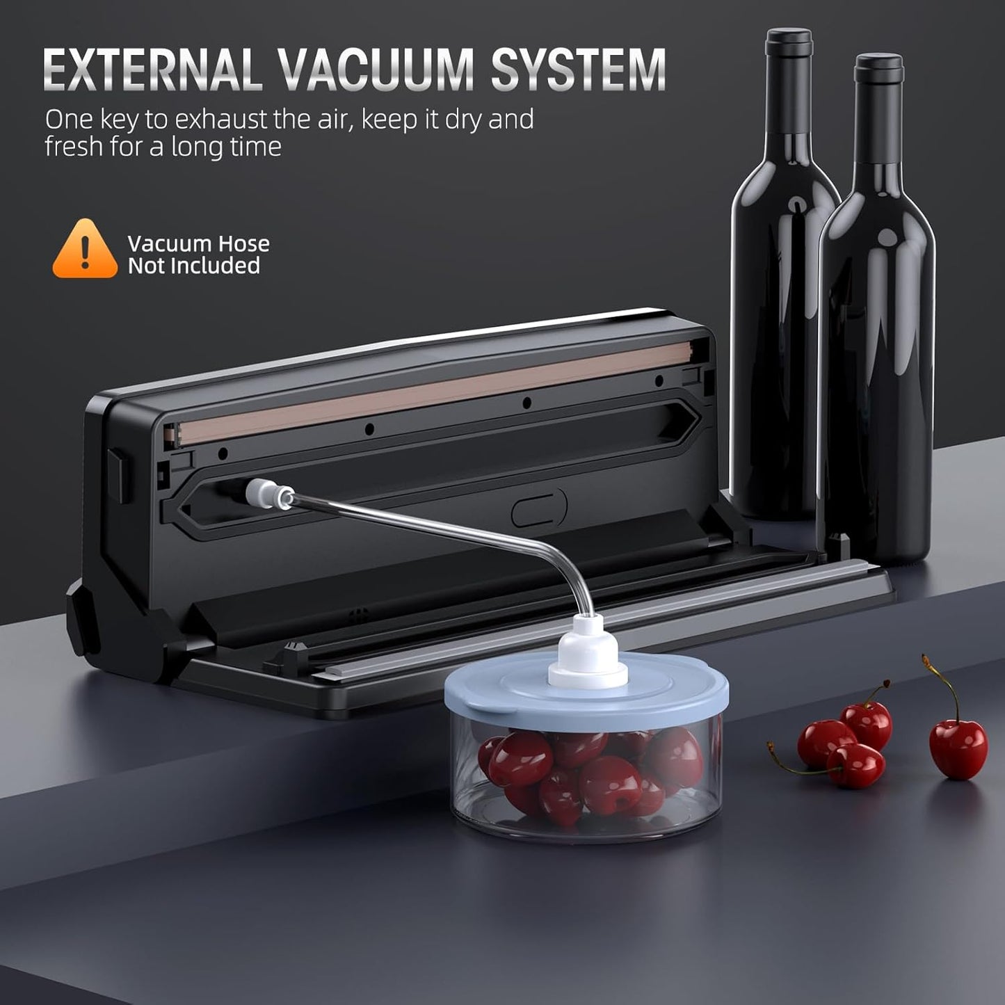 8-in-1 Vacuum Sealing Machine with Built-in Cutter-Nora Luxe
