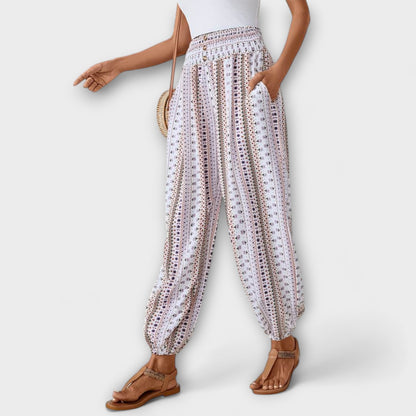 Colorful Print Women's Casual Pants