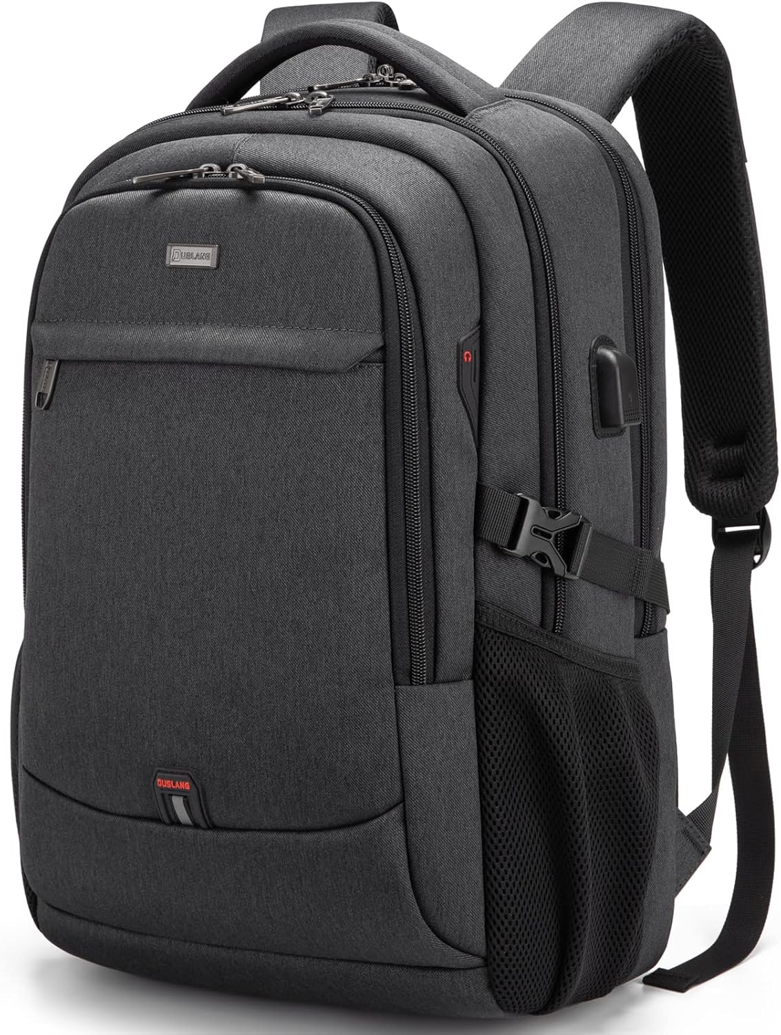 Durable Commuter Laptop Bag with USB Charger & Pockets