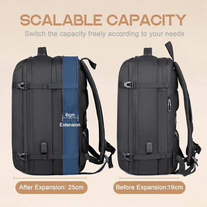 Large Water Resistant Hiking Backpack with USB Charger
