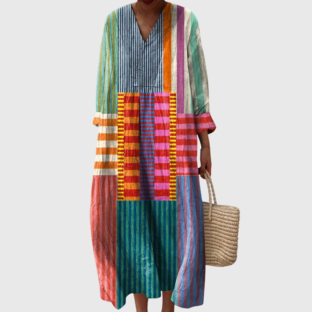 Chic Printed Shift Dress - Olytrend