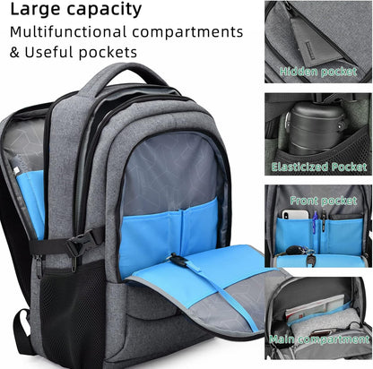 Durable Commuter Laptop Bag with USB Charger & Pockets