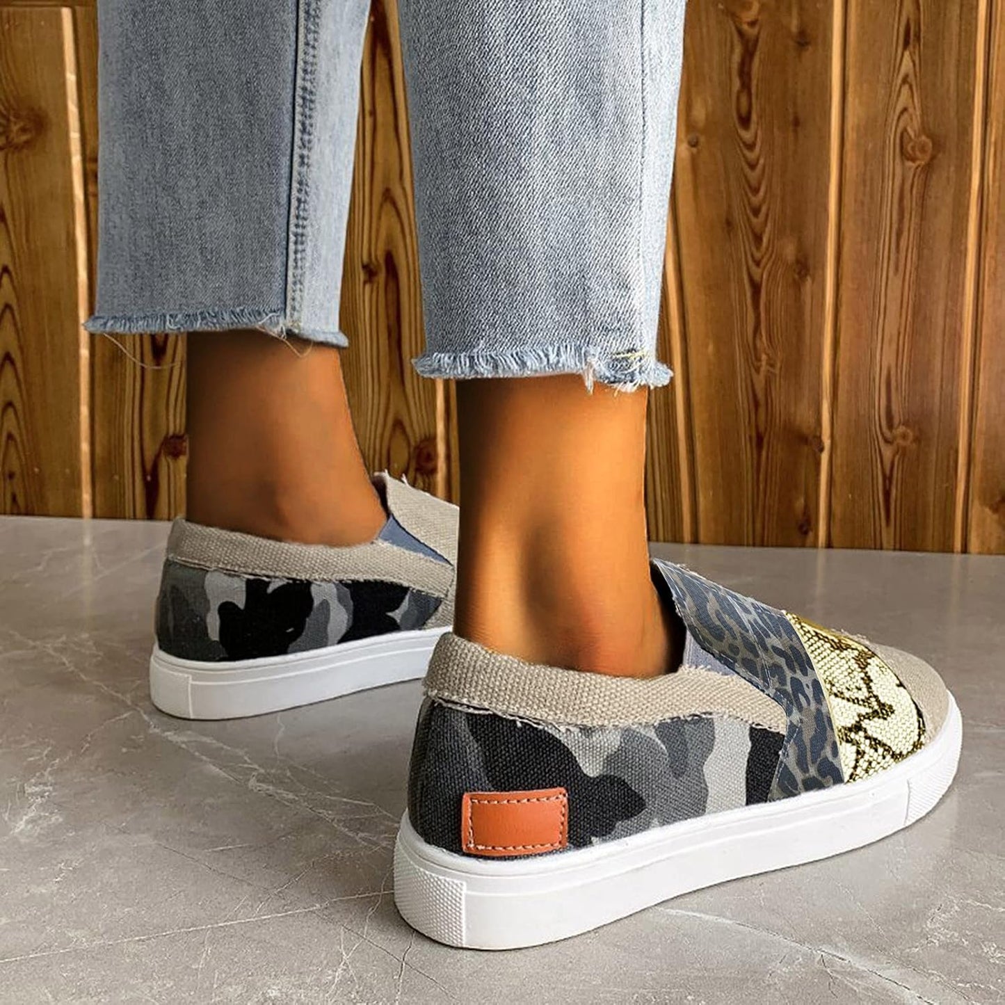Fashionable Blue Slip On Shoes for Women