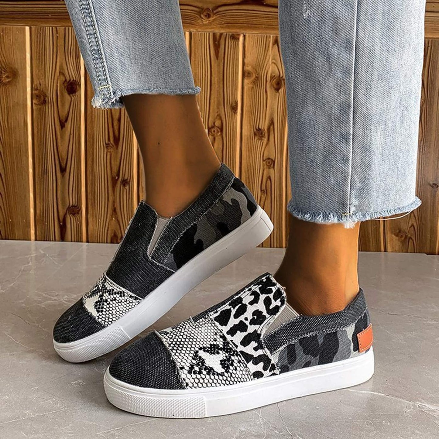 Fashionable Blue Slip On Shoes for Women