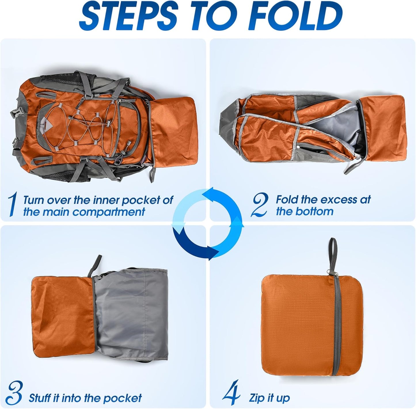 Compact 40L Water Resistant Hiking Backpack