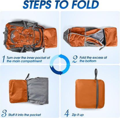 Compact 40L Water Resistant Hiking Backpack