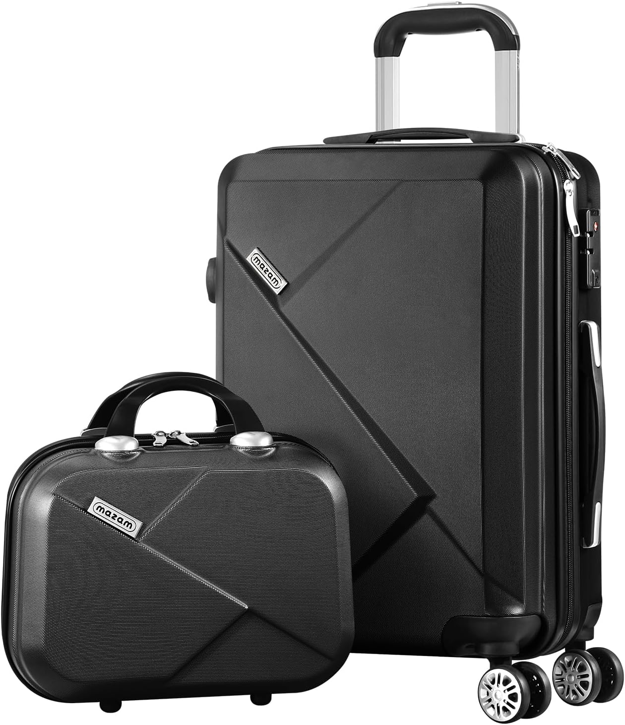 Durable 2-Piece Hardside Suitcase Set with TSA Lock & Spinner Wheels