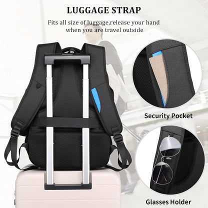 Durable Commuter Laptop Bag with USB Charger & Pockets