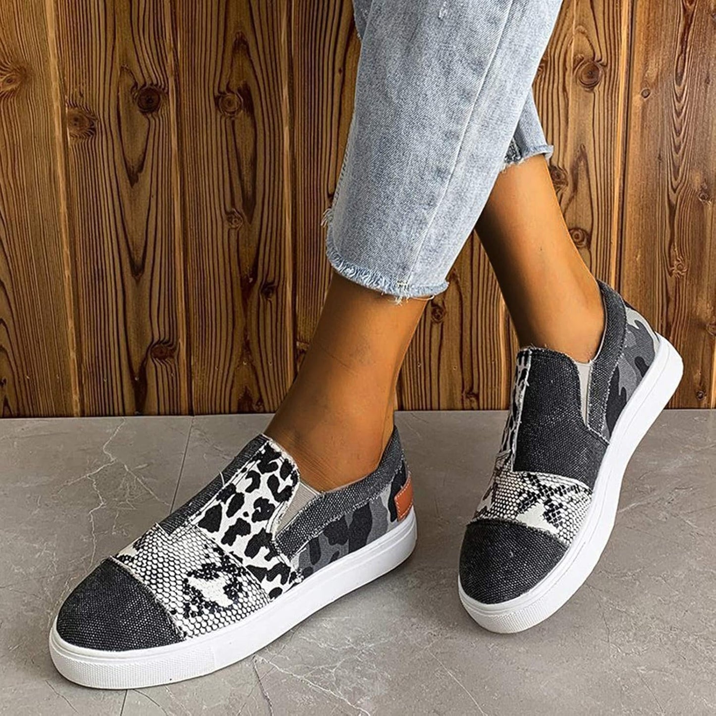 Fashionable Blue Slip On Shoes for Women